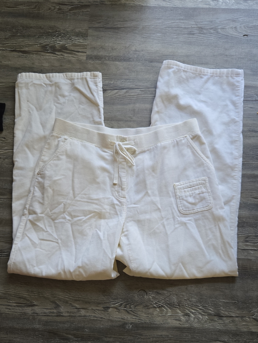 J. Jill Cream Drawstring Lounge  Joggers